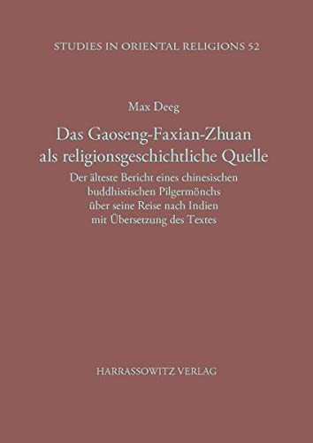 Cover for Das Gaoseng-Faxian-Zhuan als religionsgeschichtliche Quelle