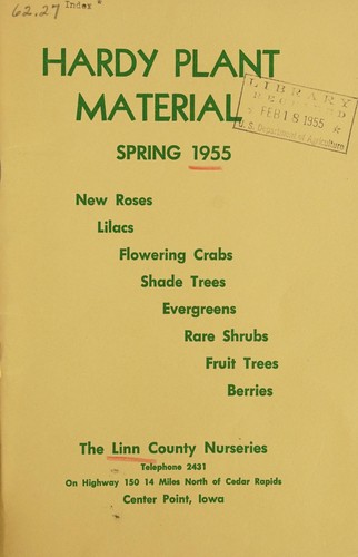 Cover for Hardy plant material