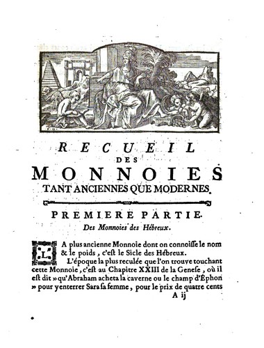 Cover for Recueil des monnoies tant anciennes que modernes: ou, Dictionnaire ...