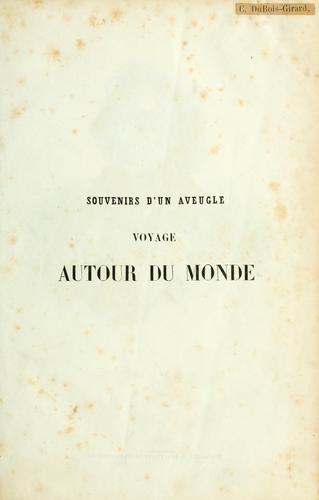 Cover for Souvenirs d'un aveugle