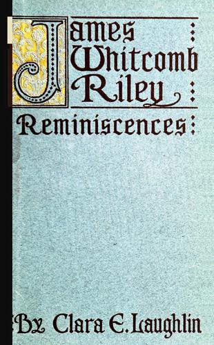 Cover for Reminiscences of James Whitcomb Riley
