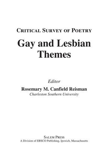Cover for Gay & lesbian themes
