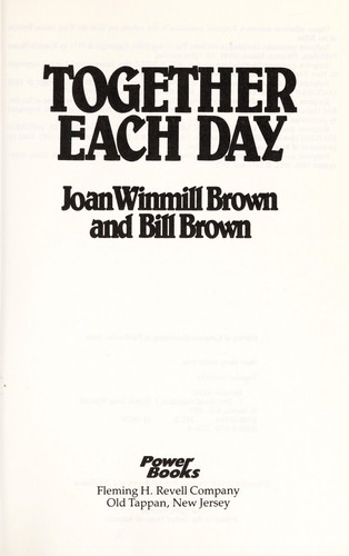 Cover for Together Each Day/Daily Devotions for Husbands and Wives