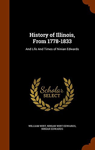 Cover for History of Illinois, From 1778-1833