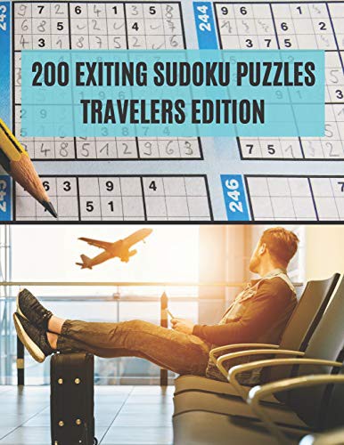 Cover for 200 Exiting Sudoku Puzzles Travelers Edition