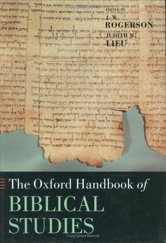 Cover for The Oxford handbook of biblical studies
