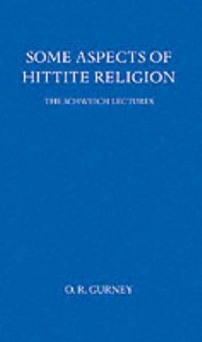 Cover for Some Aspects of Hittite Religion