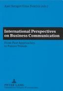 Cover for International Perspectives on Business Communication