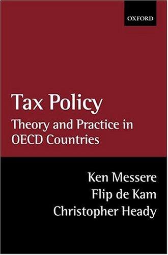 Cover for Tax Policy