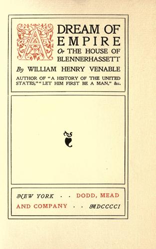 Cover for A dream of empire