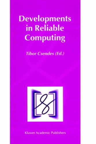 Cover for Developments in Reliable Computing