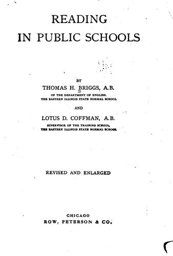 Cover for Reading in public schools