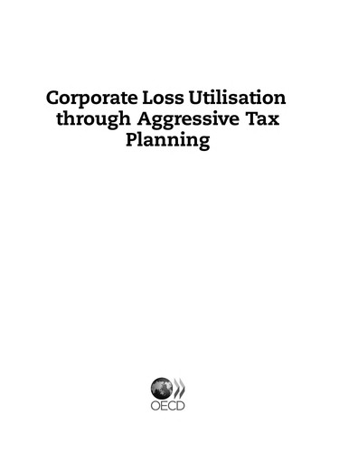 Cover for Corporate loss utilisation through aggressive tax planning