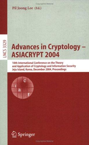 Cover for Advances in Cryptology - ASIACRYPT 2004