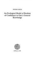 Cover for An ecological model of realism of confidence in oneʼs general knowledge