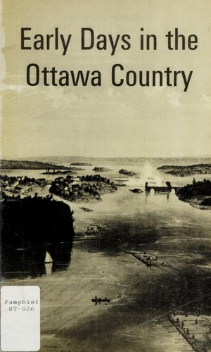 Cover for Early days in the Ottawa country
