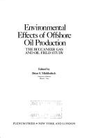 Cover for Environmental Effects of Offshore Oil Production