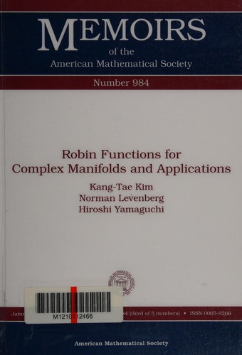 Cover for Robin functions for complex manifolds and applications