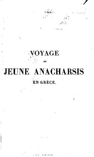Cover for Voyage du jeune Anacharsis en Grèce