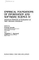 Cover for Empirical foundations of information and software science IV