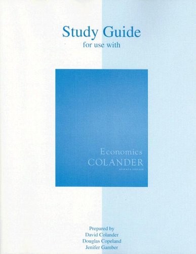 Cover for Study Guide t/a Economics