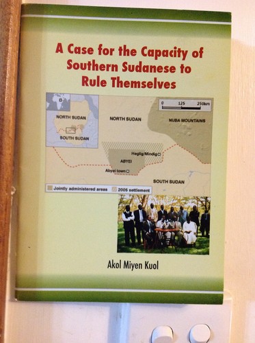 Cover for A case for the capacity of southern Sudanese to rule themselves