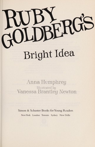Cover for Ruby Goldberg's bright idea