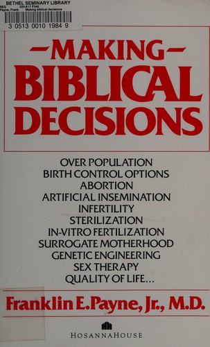 Cover for Making Biblical Decisions