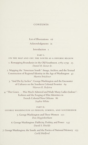 Cover for George Washington's South