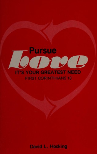 Cover for Pursue love