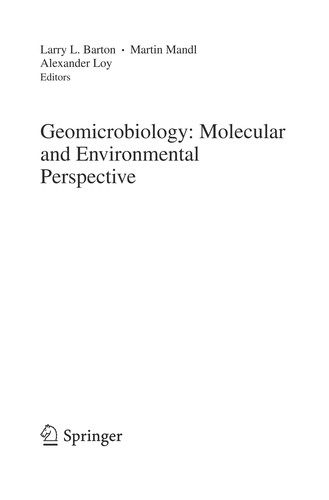 Cover for Geomicrobiology: Molecular and Environmental Perspective