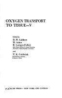 Cover for Oxygen transport to tissue--V