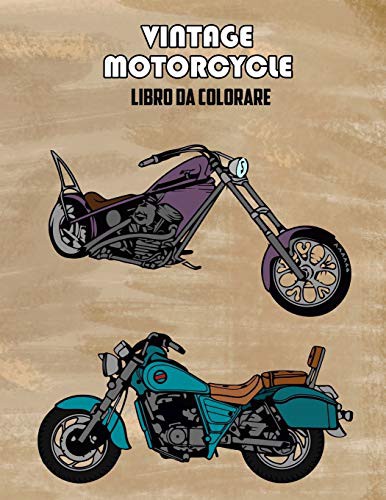Cover for Vintage Motorcycle Libro da Colorare
