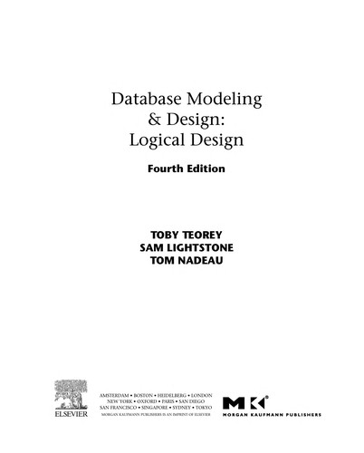 Cover for Database modeling & design