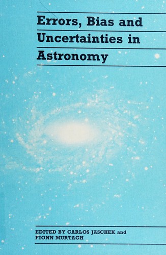 Cover for Errors, bias, and uncertainties in astronomy