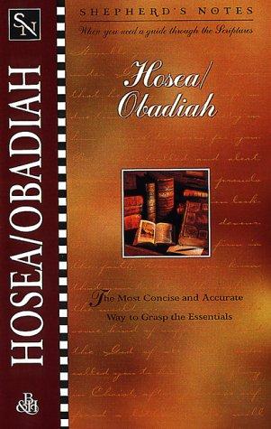Cover for Hosea/Obadiah.