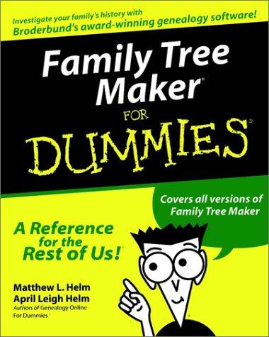 Cover for Family tree maker for dummies