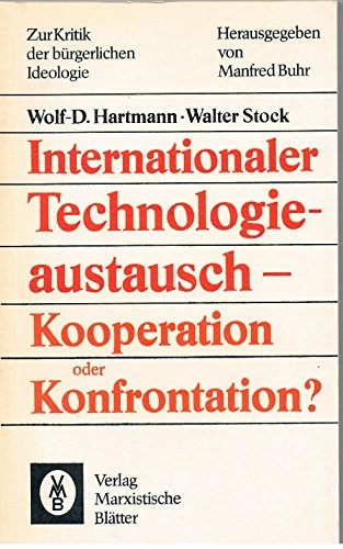 Cover for Internationaler Technologieaustausch--Kooperation oder Konfrontation?