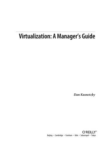 Cover for Virtualization