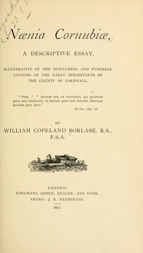 Cover for Nænia Cornubiæ