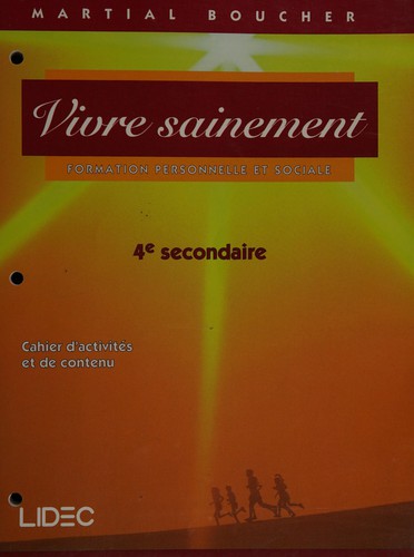 Cover for Vivre sainement