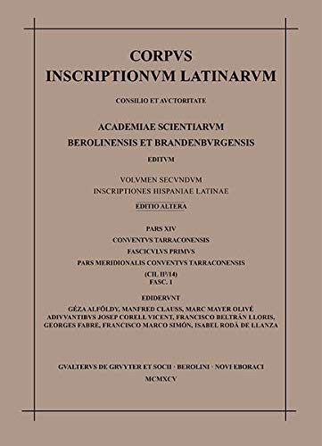 Cover for Inscriptiones Hispaniae Latinae