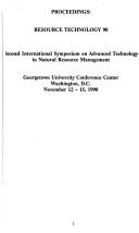 Cover for Proceedings: Resource Technology '90 