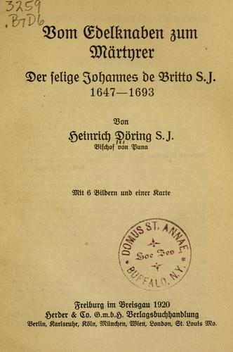 Cover for Vom Edelknaben zum Martyrer