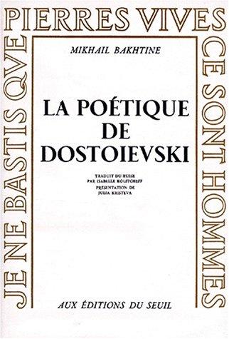 Cover for La poétique de Dostoïevski