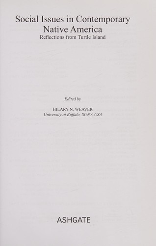 Cover for Social Issues in Contemporary Native America