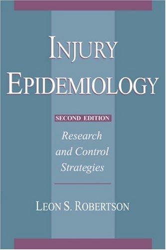 Cover for Injury epidemiology