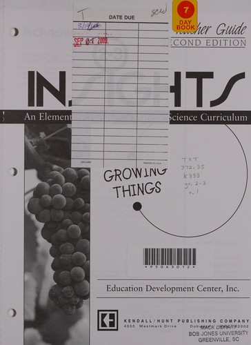 Cover for Growing things
