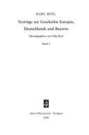Cover for Vorträge zur Geschichte Europas, Deutschlands und Bayerns