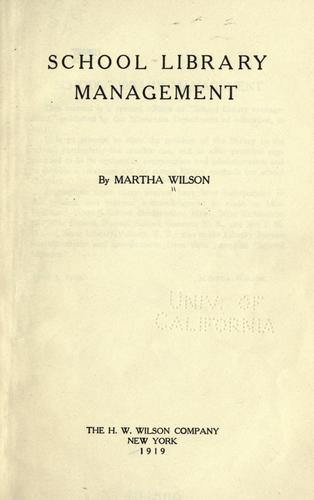 Cover for School library management